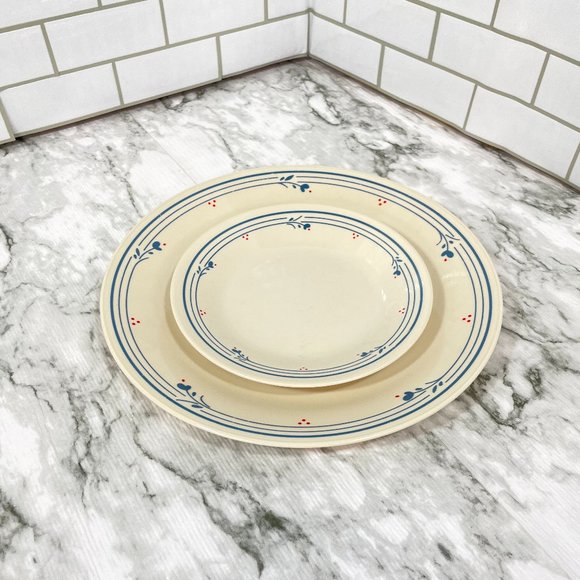 Vintage Corelle Country Violets Set of 2 Dinnerware Dinner plate & Bread plate - Picture 3 of 11